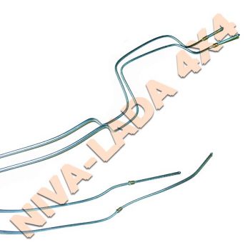 Трубка топливного трубопровода НИВА 21214, магистральные, старого образца (2 детали) 21214-1104034-10; 21214-1104032-10