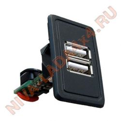 Автомобильное зарядное устройство USB 5V 3A для НИВА 21213; 21214; 2131