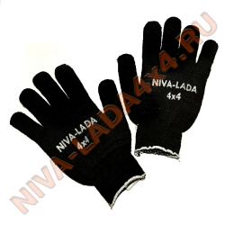 Перчатки рабочие NIVA-LADA4x4 черные