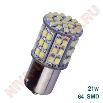 Лампа P21W светодиодная SMD 64 Led
