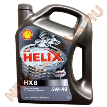 Масло Shell Helix HX8 5W40  4л. Синтетика