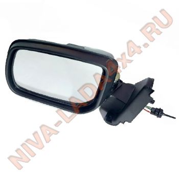 Зеркало боковое НИВА 21214-8201021-05; левое с накладкой, без фурнитуры, механика Prizma 21214м