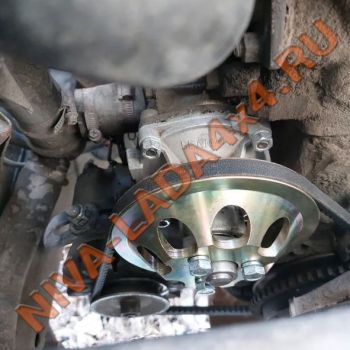 Шкив помпы НИВА 21214; 21213; 2121; 21073-1308024 УСИЛЕННЫЙ СТАНДАРТ вечный шкив ВШП-138