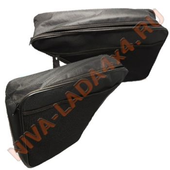 Органайзер карманы - сумки в багажник НИВА 21213; 21214; 2131 (комплект 2шт.) черный сектор