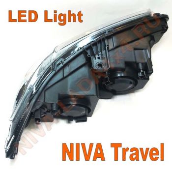 Фара NIVA 2123-3711010-80; 2123-3711011-80 Travel LED Light с ДХО и динамическими указателями поворотов (комплект)