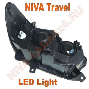 Фара NIVA 2123-3711010-80; 2123-3711011-80 Travel LED Light с ДХО и динамическими указателями поворотов (комплект)