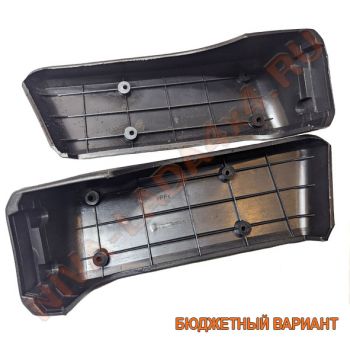Накладка бампера заднего НИВА 21213-2804152; 21213-2804153 боковая с кронштейнами, бюджетный вариант. Комплект-4 детали