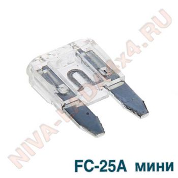 Предохранитель флажковый MINI 25A AVS FC-25A мини