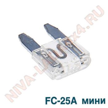 Предохранитель флажковый MINI 25A AVS FC-25A мини