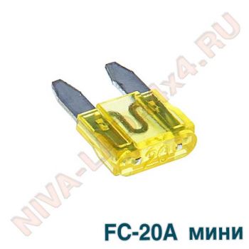 Предохранитель флажковый MINI 20A AVS FC-20A мини