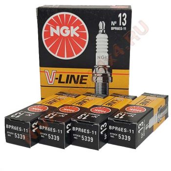 Свечи NGK V-Line №13 BPR6ES-11, НИВА инжектор (4шт.) арт. 5339
