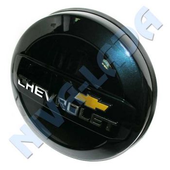 Чехол запасного колеса ПЛАСТИК Chevrolet (колпак, бокс) Астероид (темно-синий)