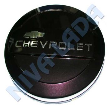 Чехол запасного колеса ПЛАСТИК Chevrolet (колпак, бокс) Дикая Слива (темно-коричневый)