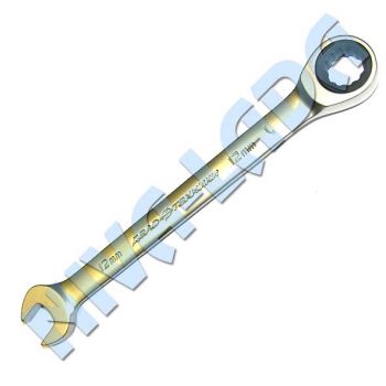 Ключ рожково-накидной с трещоткой ДТ 12мм