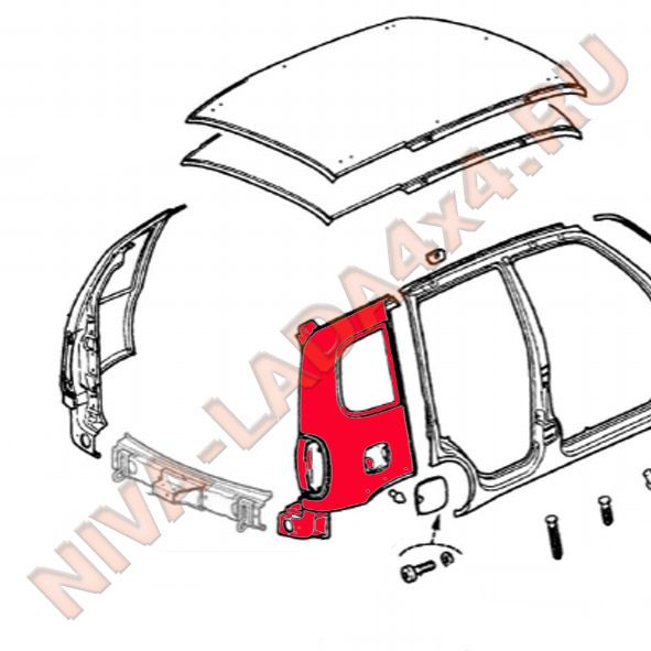 Элементы кузова нива шевроле