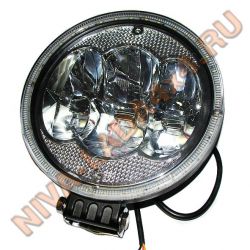 Фара светодиодная Vital DF-7090 круглая 90 ватт 6LED, дальний свет