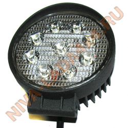 Фара светодиодная Vital DF5027B 27W круглая, дальний, Spot