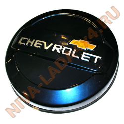 Чехол запасного колеса ПЛАСТИК Chevrolet (колпак, бокс) Океан (синий)