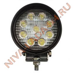 Фара светодиодная AVS Off-Road Light FL-1142 (круглая) 27W 1980 Lm Рассеиваемый световой поток