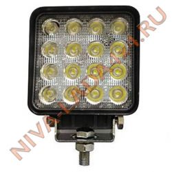 Фара светодиодная AVS Off-Road Light FL-1157 (квадратная) 48W 3520 Lm Рассеиваемый световой поток