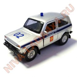 Модель автомобиля НИВА 1:34-39 (полиция 02)