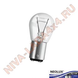 Лампа P21/4W NeoLux 21+4W N566 двухконтактная со смещенным фиксатором