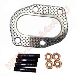 Прокладка приёмной трубы НИВА Шевроле 2123-1203020; НИВА 21214i с крепежом Квадратис KVM-2123-1203020-01