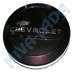 Чехол запасного колеса ПЛАСТИК Chevrolet (колпак, бокс) Дикая Слива (темно-коричневый)