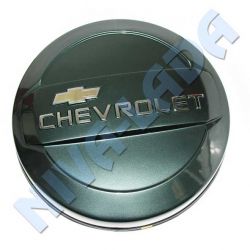 Чехол запасного колеса ПЛАСТИК Chevrolet (колпак, бокс) Сочи (серо-зеленый)