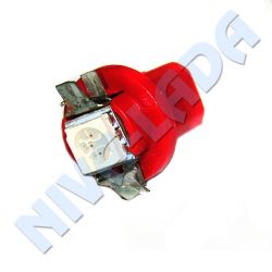 Лампа подсветки комбинации приборов Led SMD с патроном типа 1,2w красная